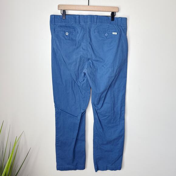 ROWM Men's Blue‎ Chino Stretch Pants Size 36x34 Casual Comfort - Picture 2 of 6